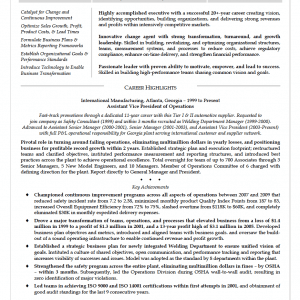 resume sample
