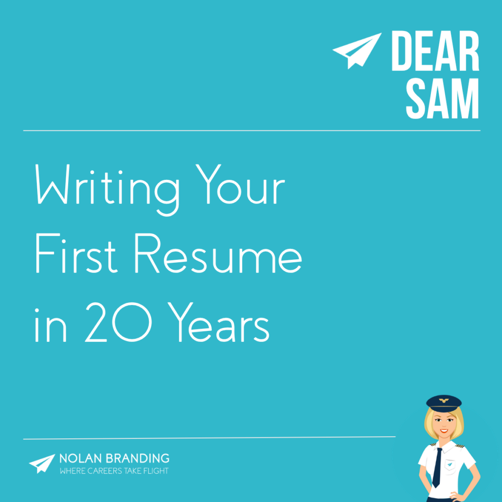 Putting pen to paper and writing your first resume in 20 years